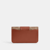 cr542-Essential Slim Card Case In Signature Canvas-B4/Tan Caramel