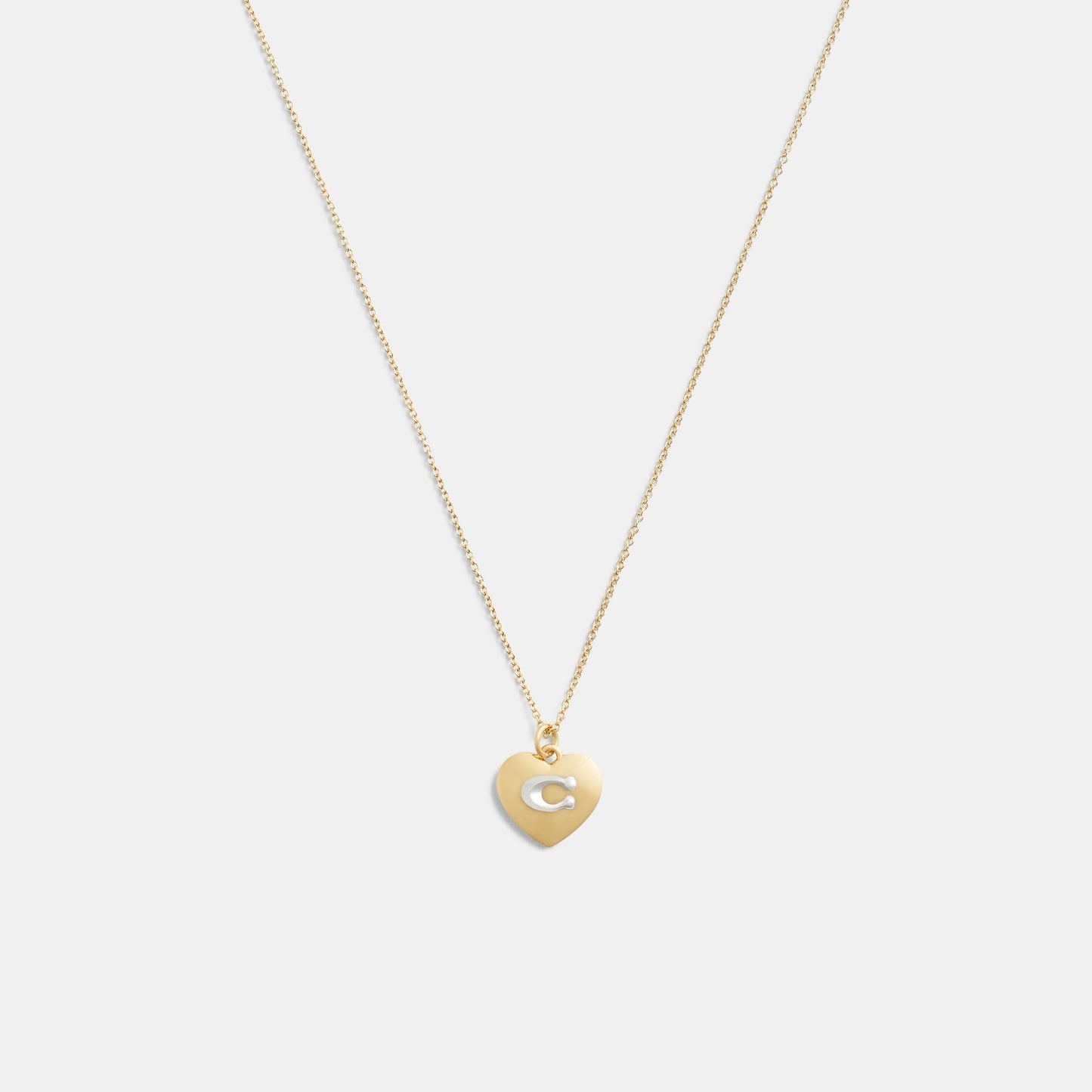 CV449R-Signature Heart Pendant Necklace