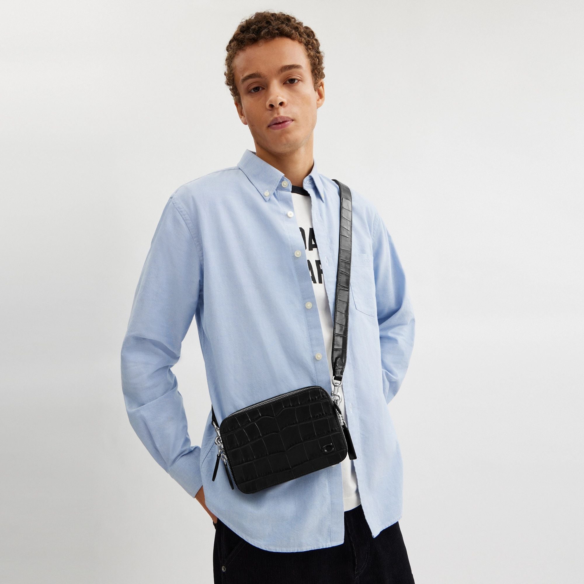 CW431-Charter Crossbody 19-Black