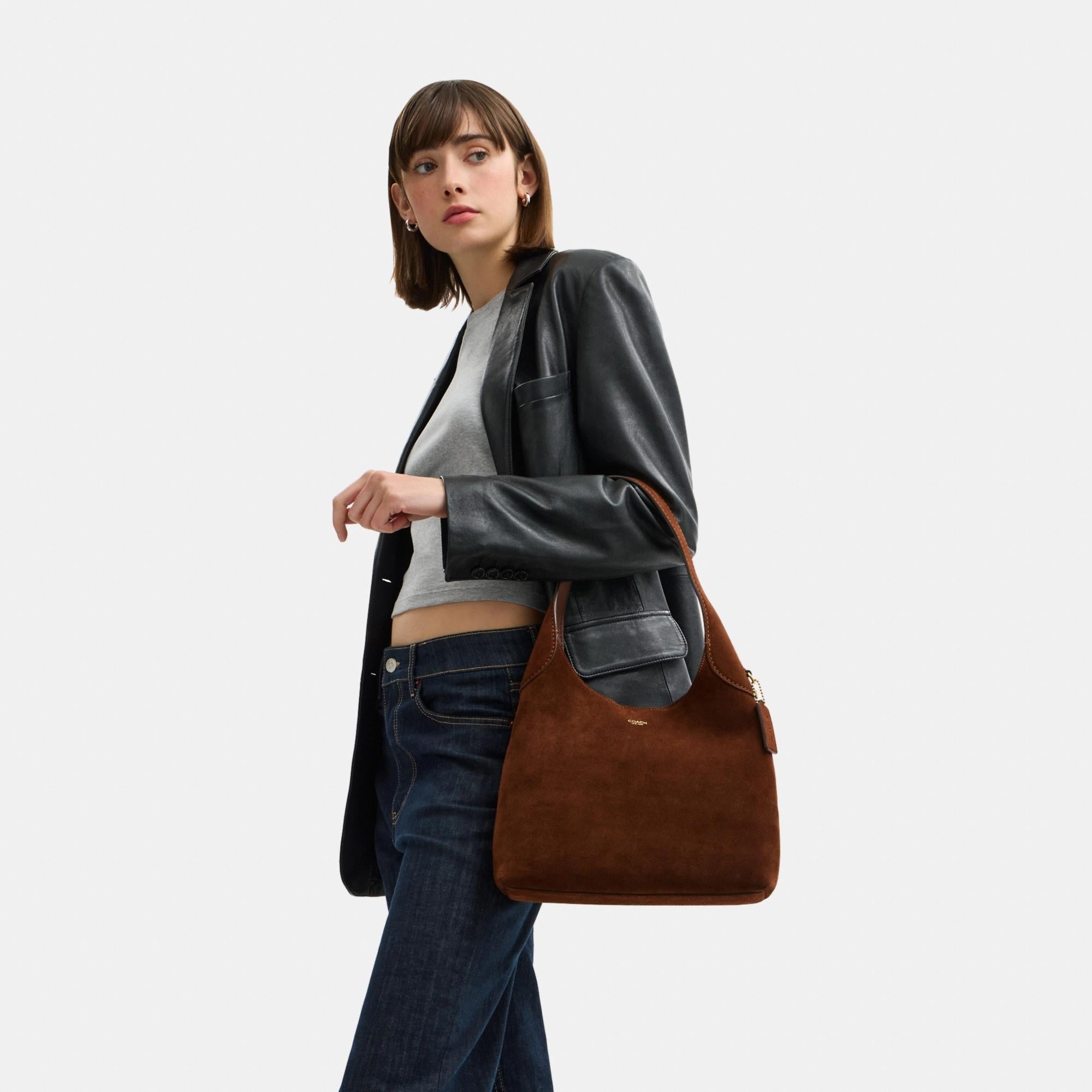 CW637-Brooklyn Shoulder Bag 28-B4/Warm Brown