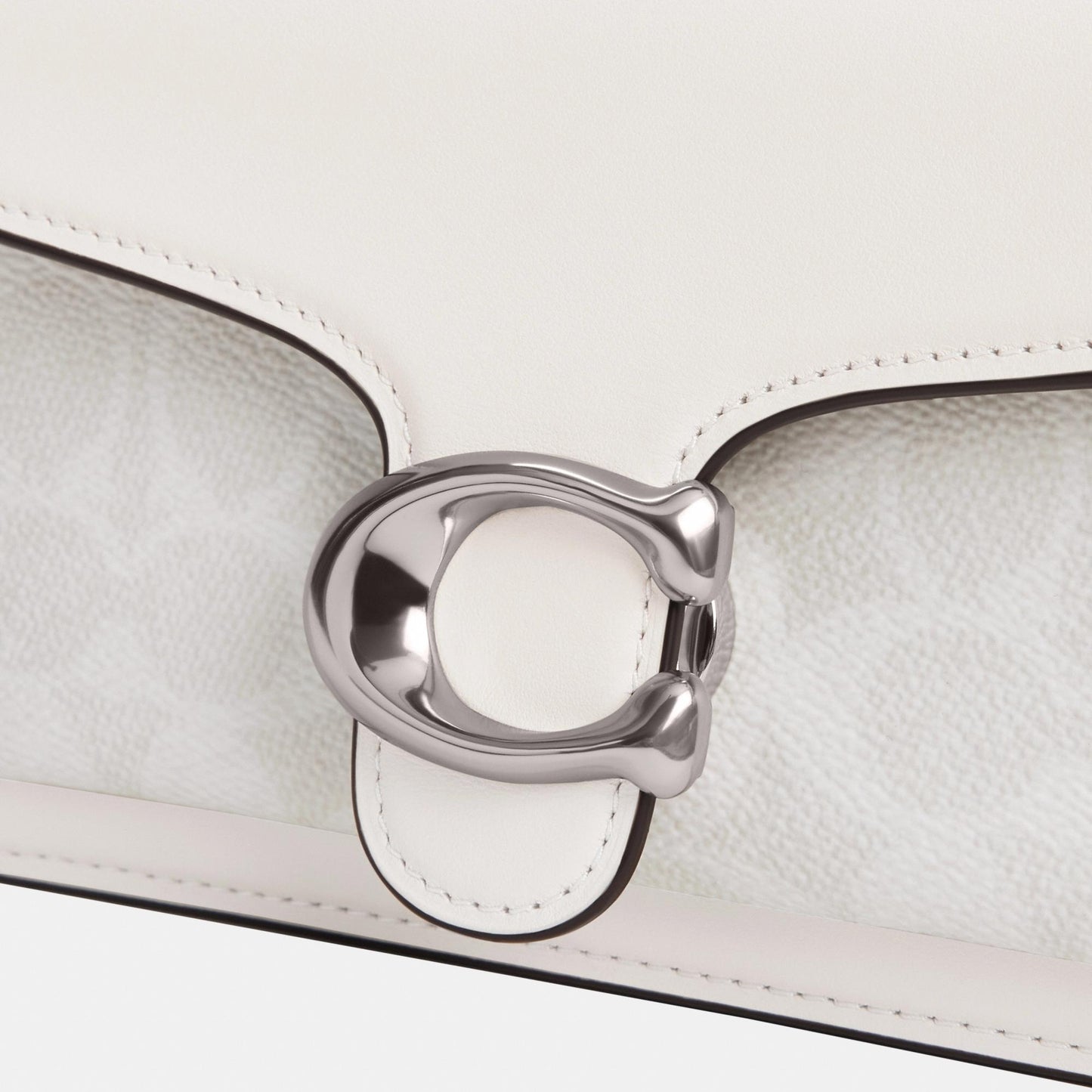 CY200-TABBY SHOULDER BAG 20 IN SIGNATURE CANVAS-LH/White Chalk