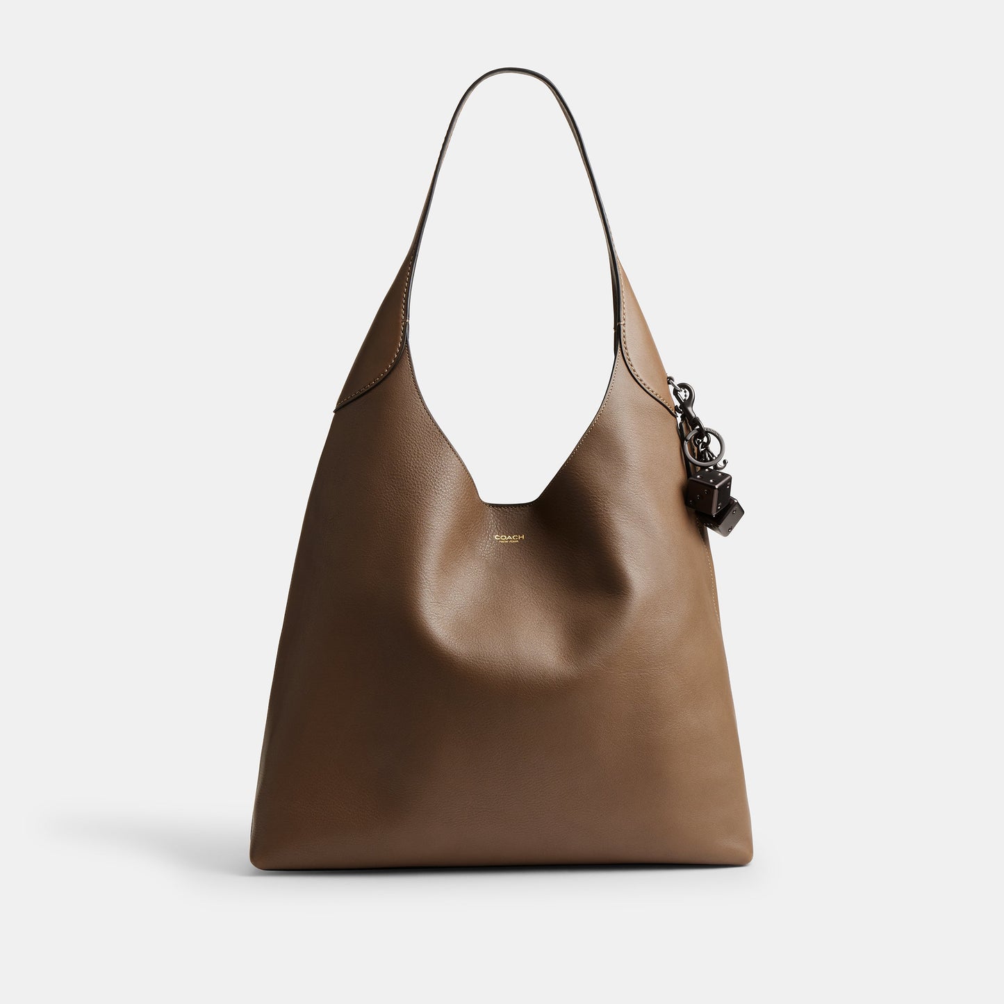 CZ128-Dice Bag Charm-V5/Pewter