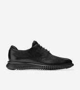 ColeHaan-2.ZERØGRAND Lined Laser Wingtip Oxford -c23832-Black Leather-Black