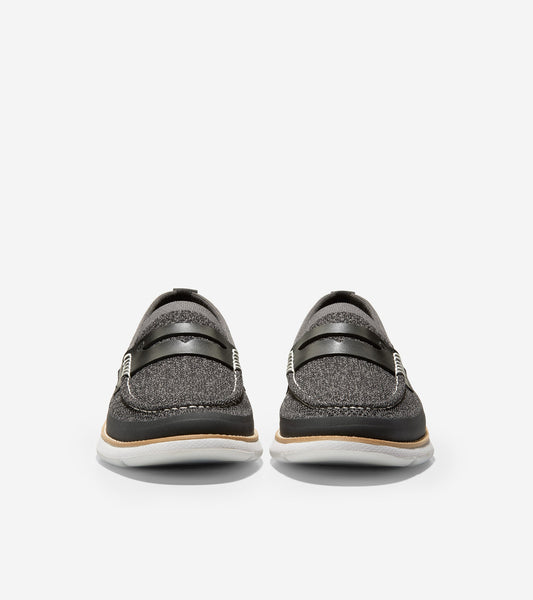ColeHaan-4.Zerøgrand Stitchlite Loafer-c34029-Black-Magnet Knit-Nimbus Cloud