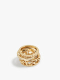 Signature Openwork Ring Set-422695GLD-Gold