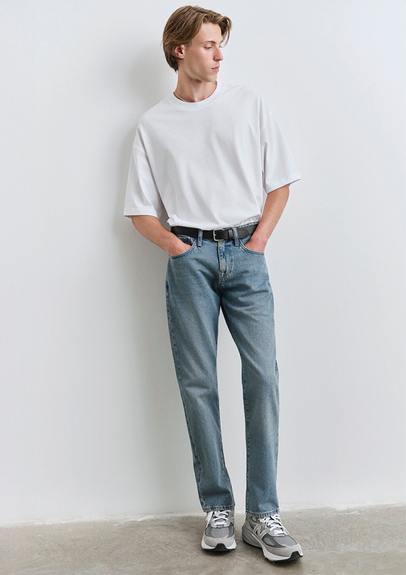 Lisbon Dusty Mid Blue Street Denim Jean Pants