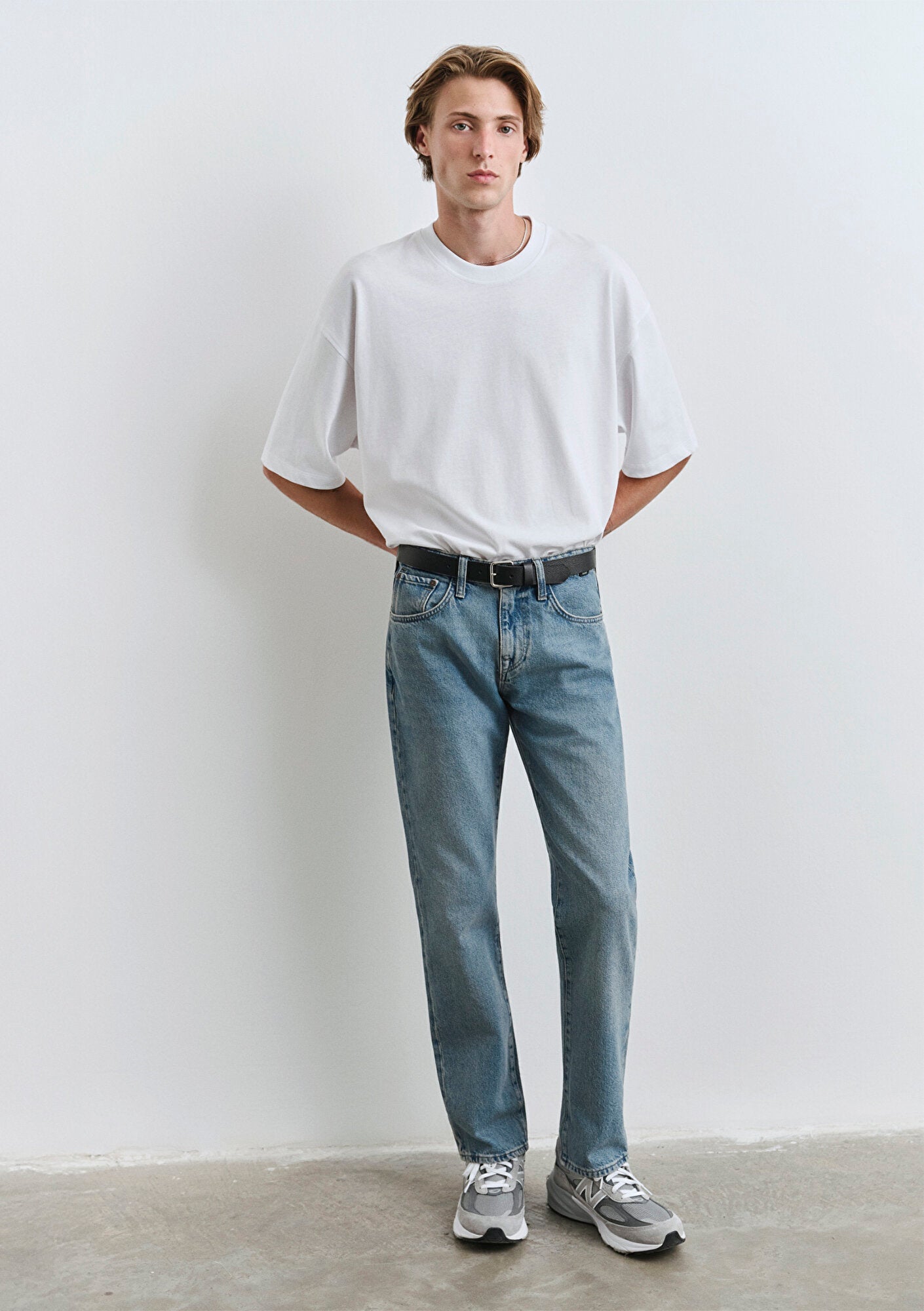 Lisbon Dusty Mid Blue Street Denim Jean Pants