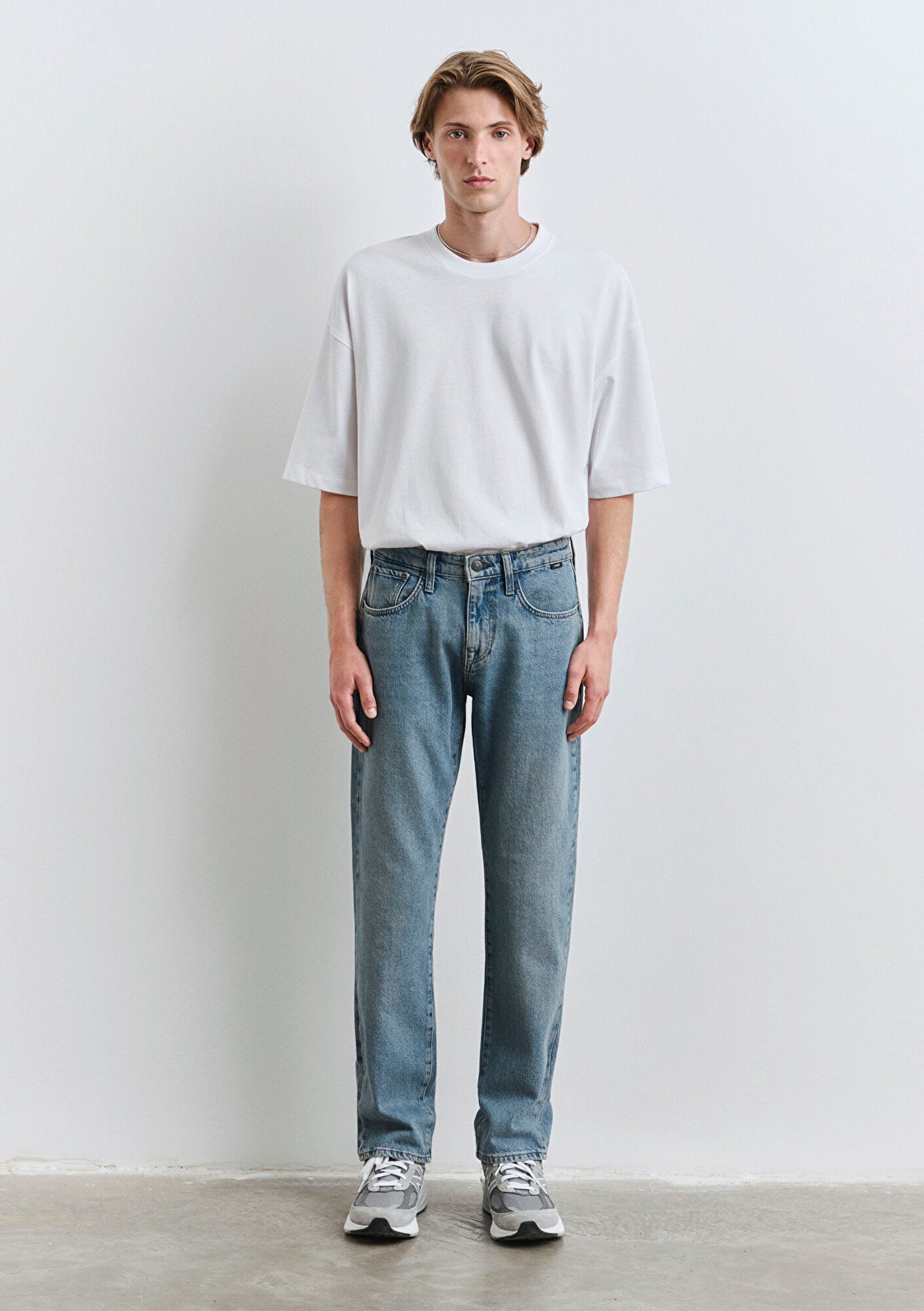 Lisbon Dusty Mid Blue Street Denim Jean Pants