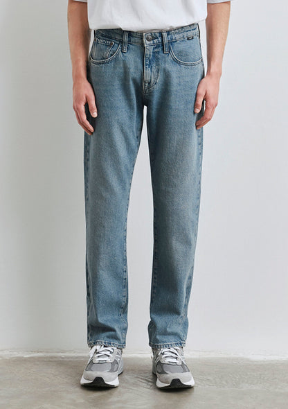 Lisbon Dusty Mid Blue Street Denim Jean Pants