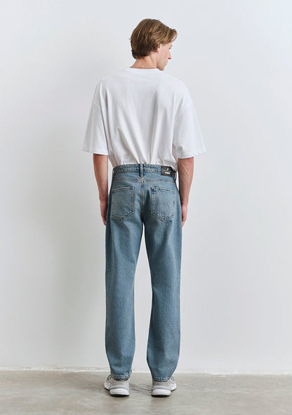 Lisbon Dusty Mid Blue Street Denim Jean Pants