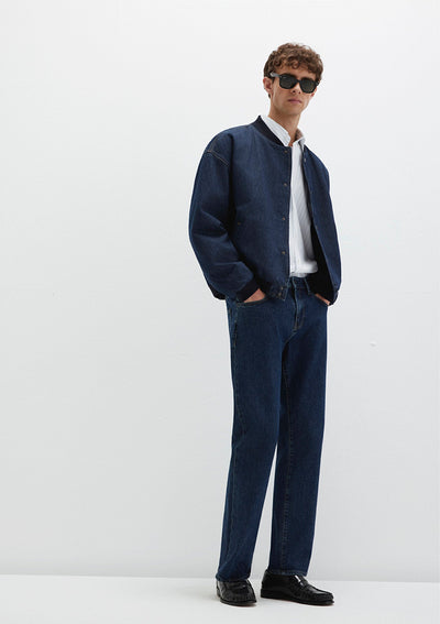 Lisbon Used Dark Indigo Classic Denim Jean Pants