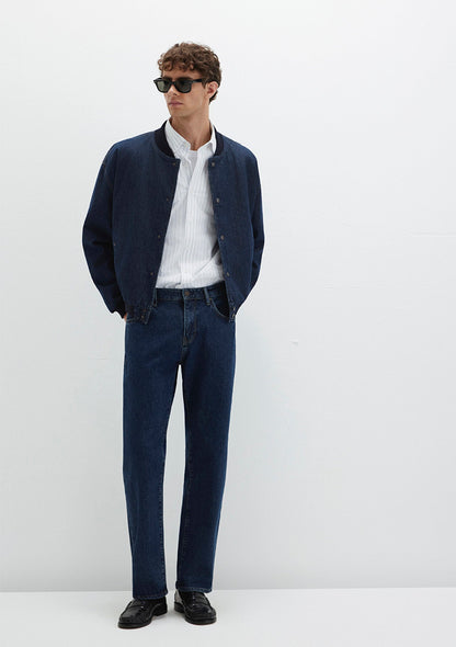 Lisbon Used Dark Indigo Classic Denim Jean Pants