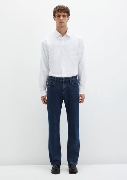 Lisbon Used Dark Indigo Classic Denim Jean Pants