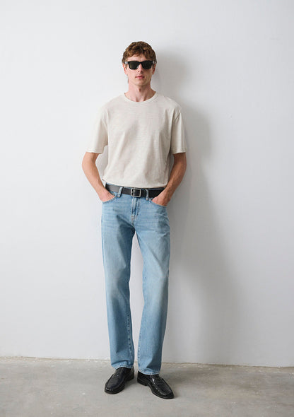 Lisbon Lt Blue Classic Denim Jean Pants