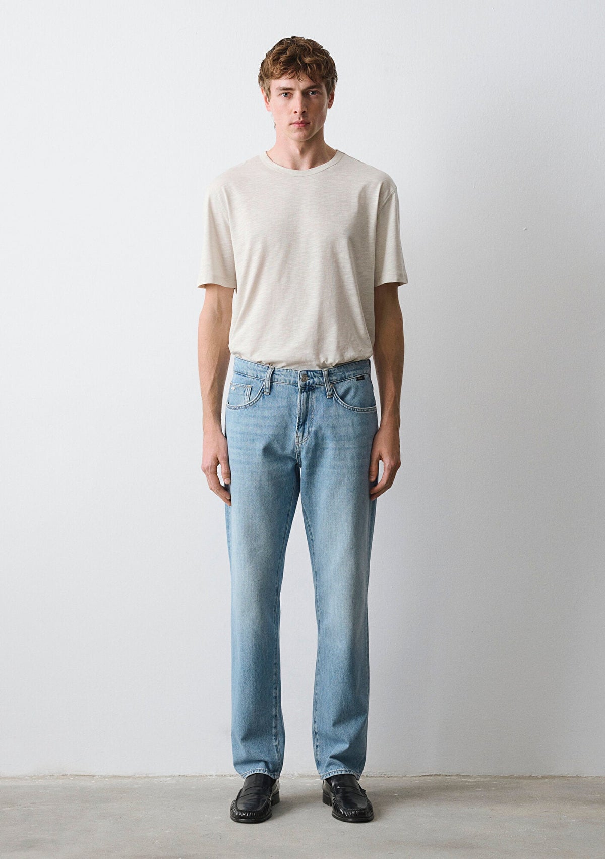 Lisbon Lt Blue Classic Denim Jean Pants