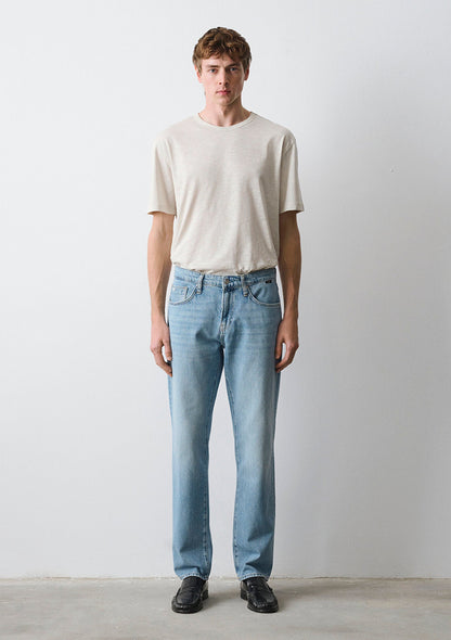 Lisbon Lt Blue Classic Denim Jean Pants