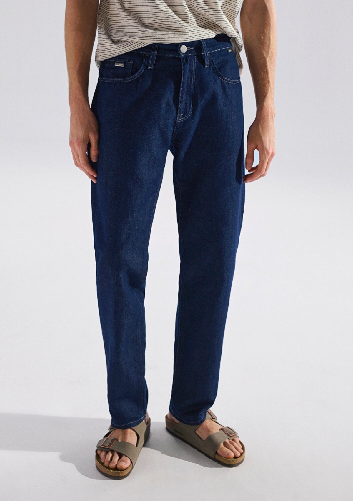 Lisbon Rinse Edition Linen Jean Pants