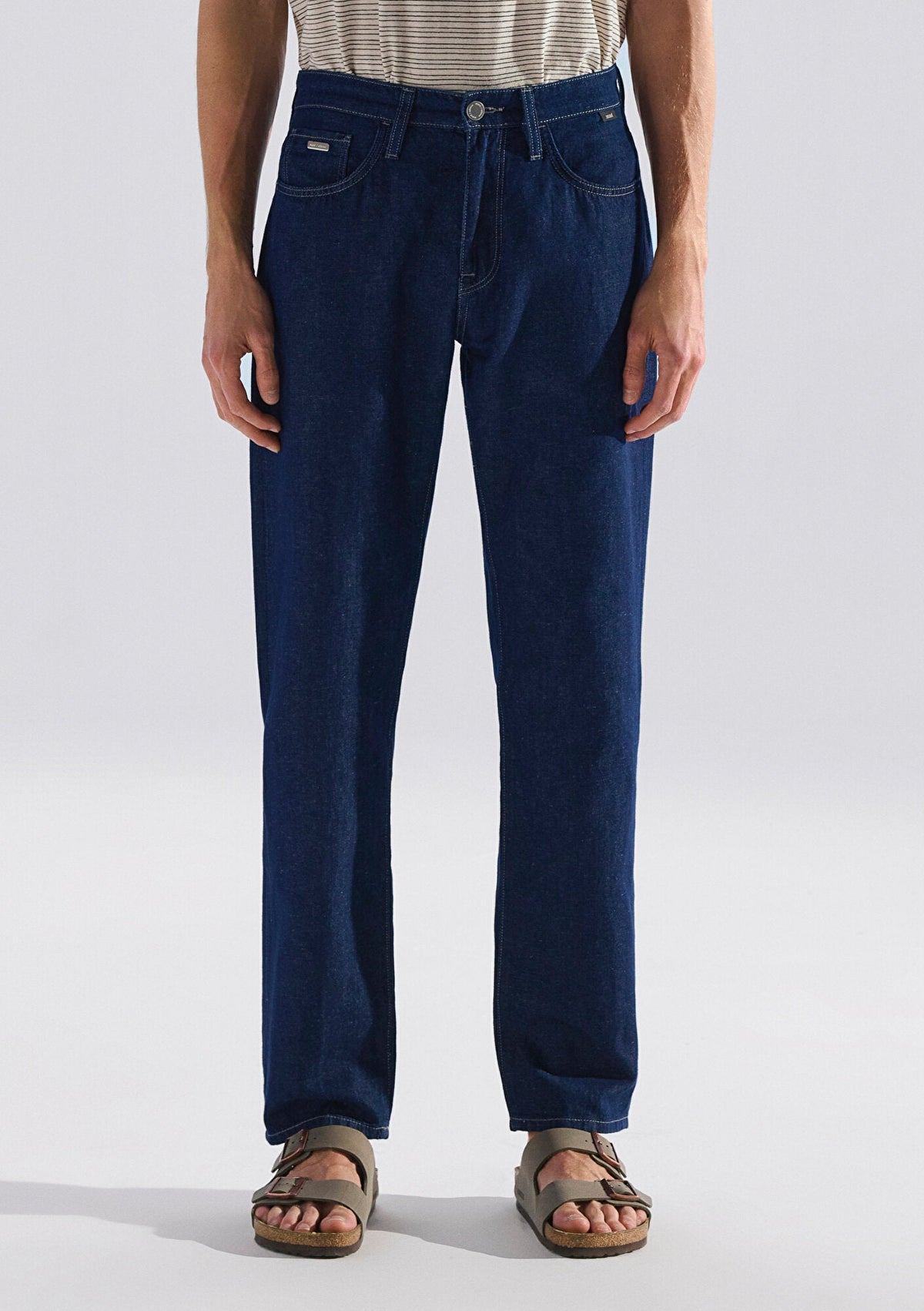 Lisbon Rinse Edition Linen Jean Pants