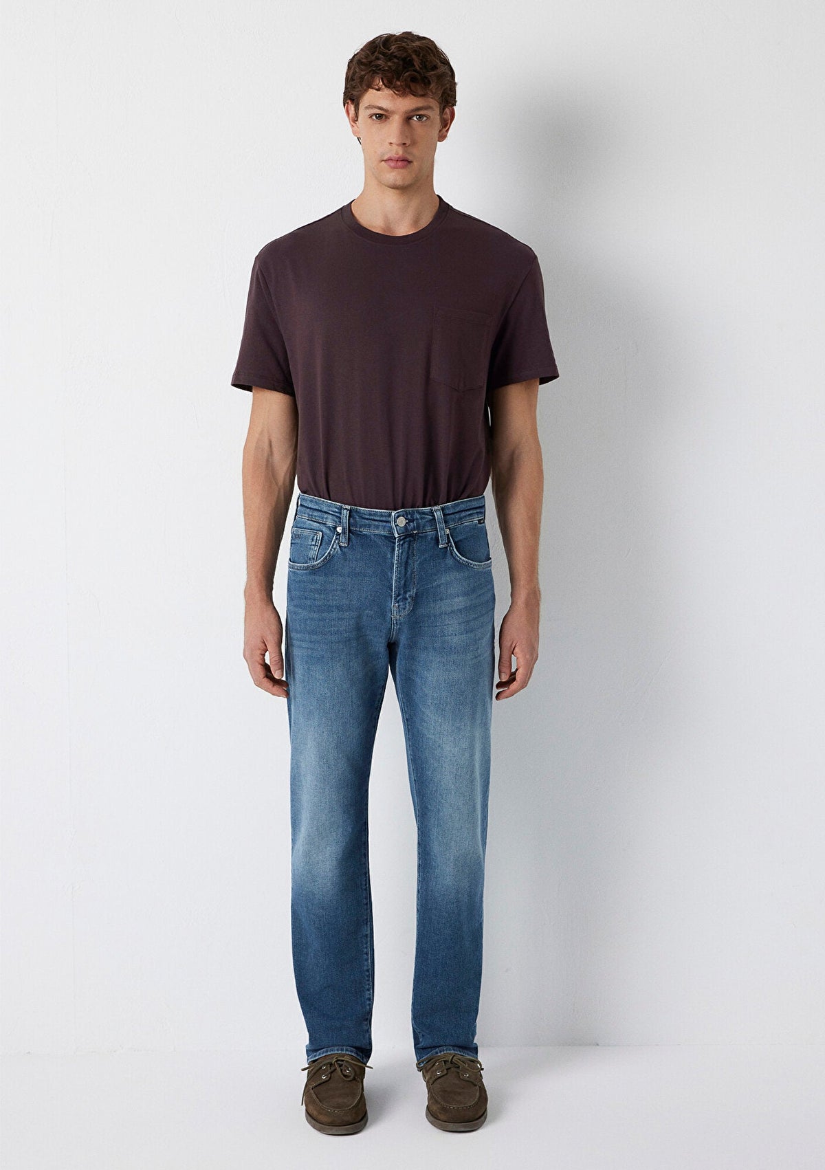 Lisbon Dark Indigo Classic Denim Jean Pants