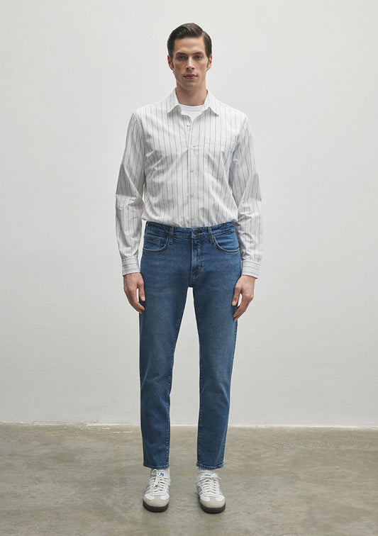 London Mid Brushed Classic Denim Jean Pants