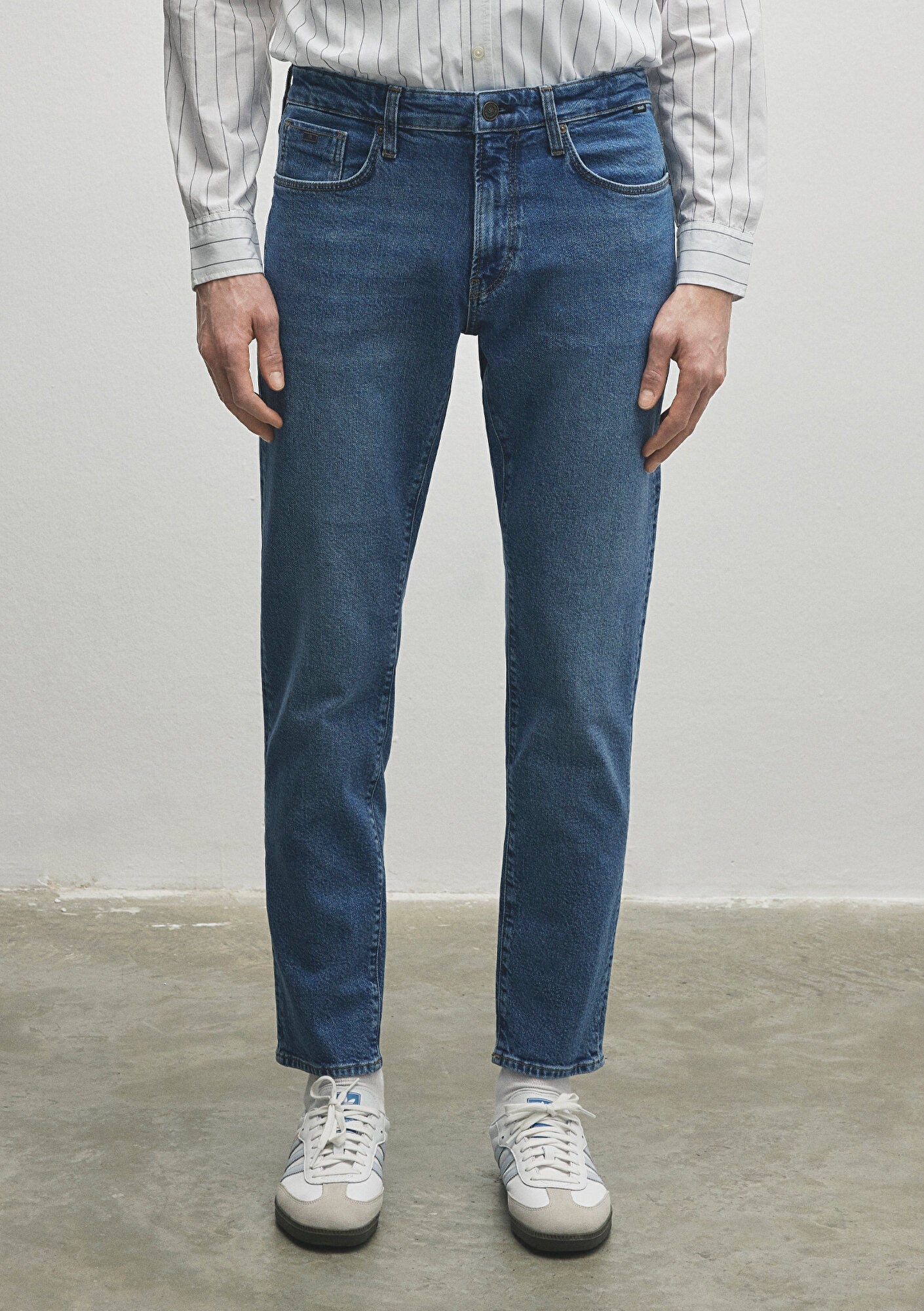 London Mid Brushed Classic Denim Jean Pants
