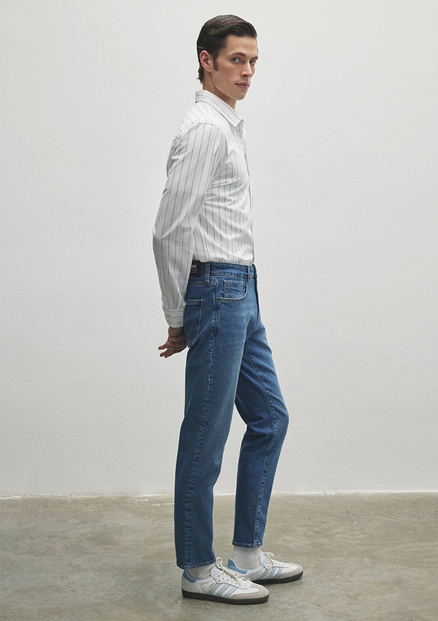 London Mid Brushed Classic Denim Jean Pants