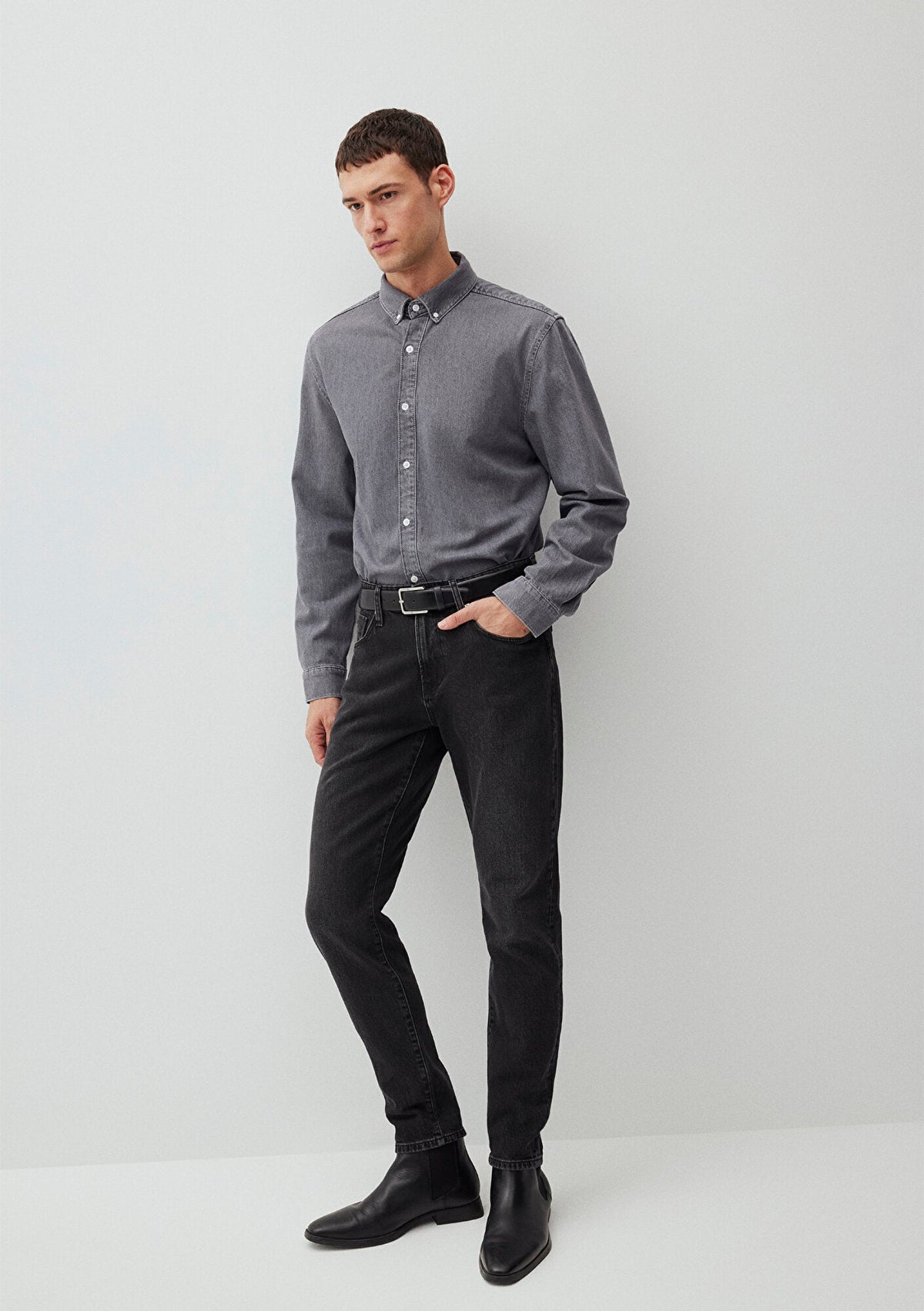 London Deep Smoke Classic Denim Jean Pants