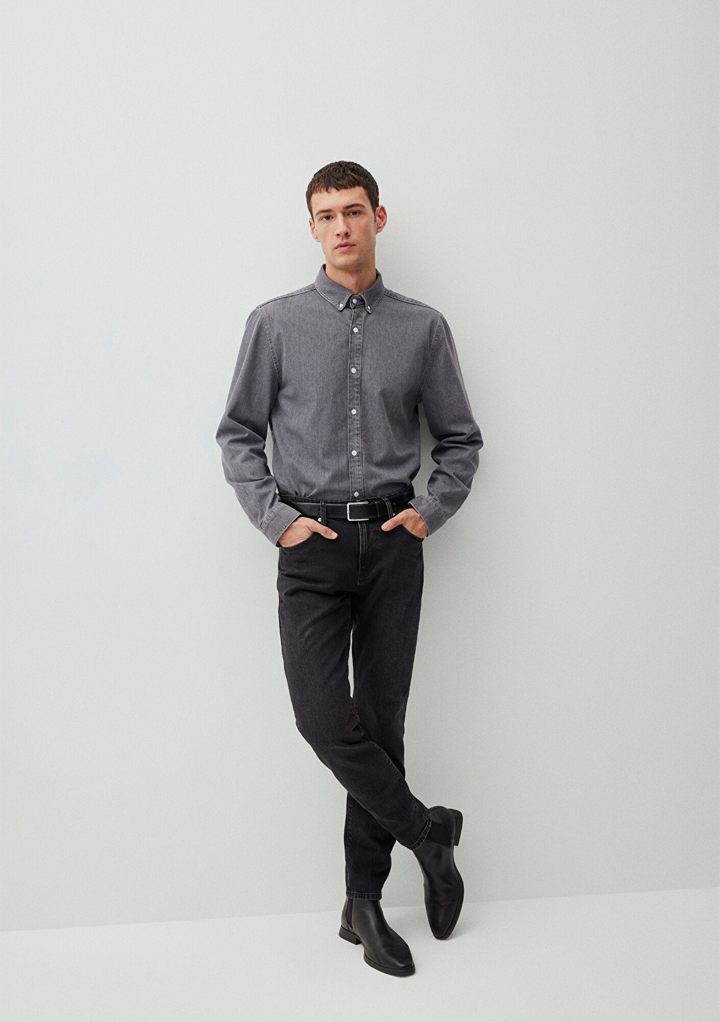 London Deep Smoke Classic Denim Jean Pants