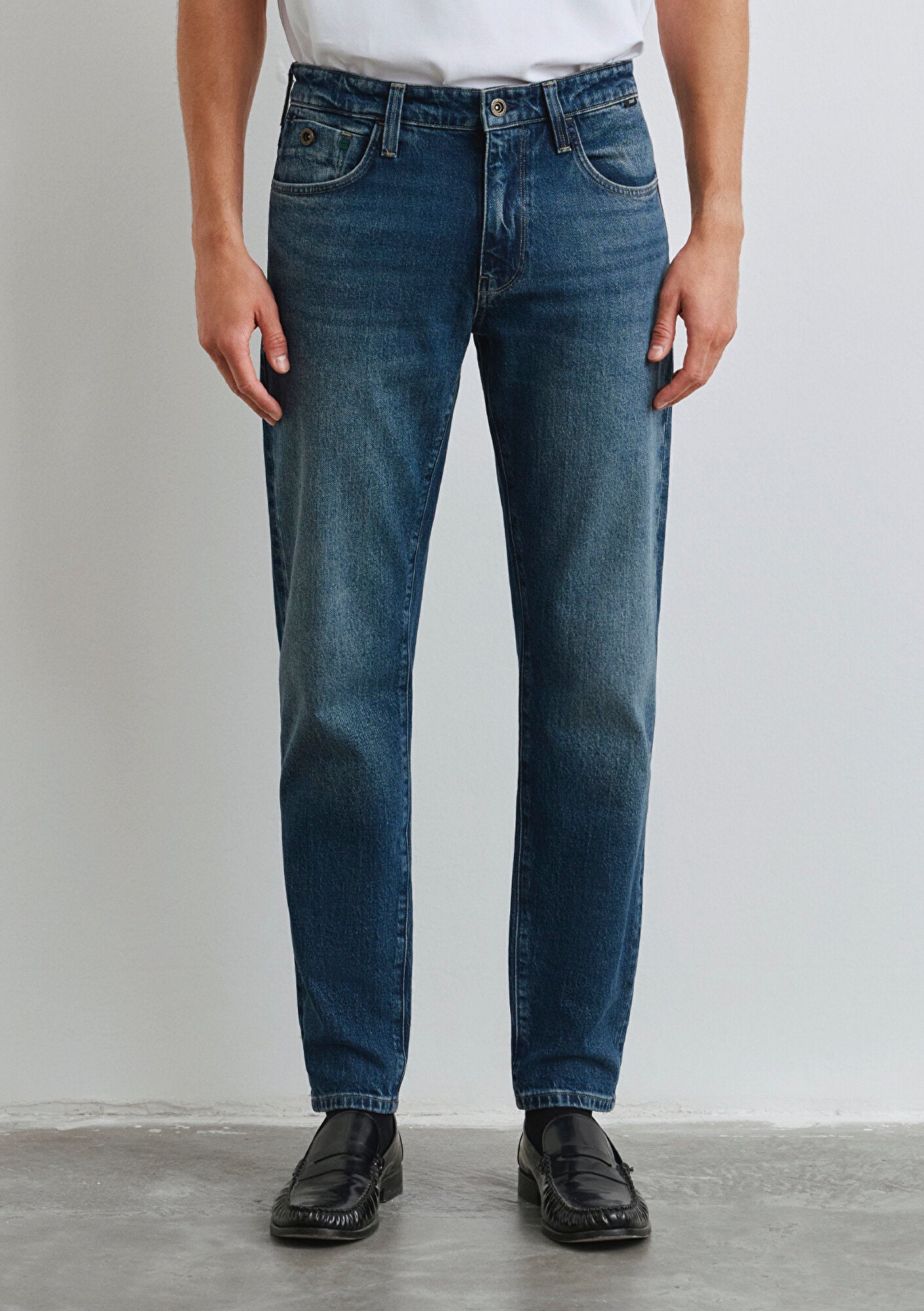 London Deep Blue Denim Jean Pants