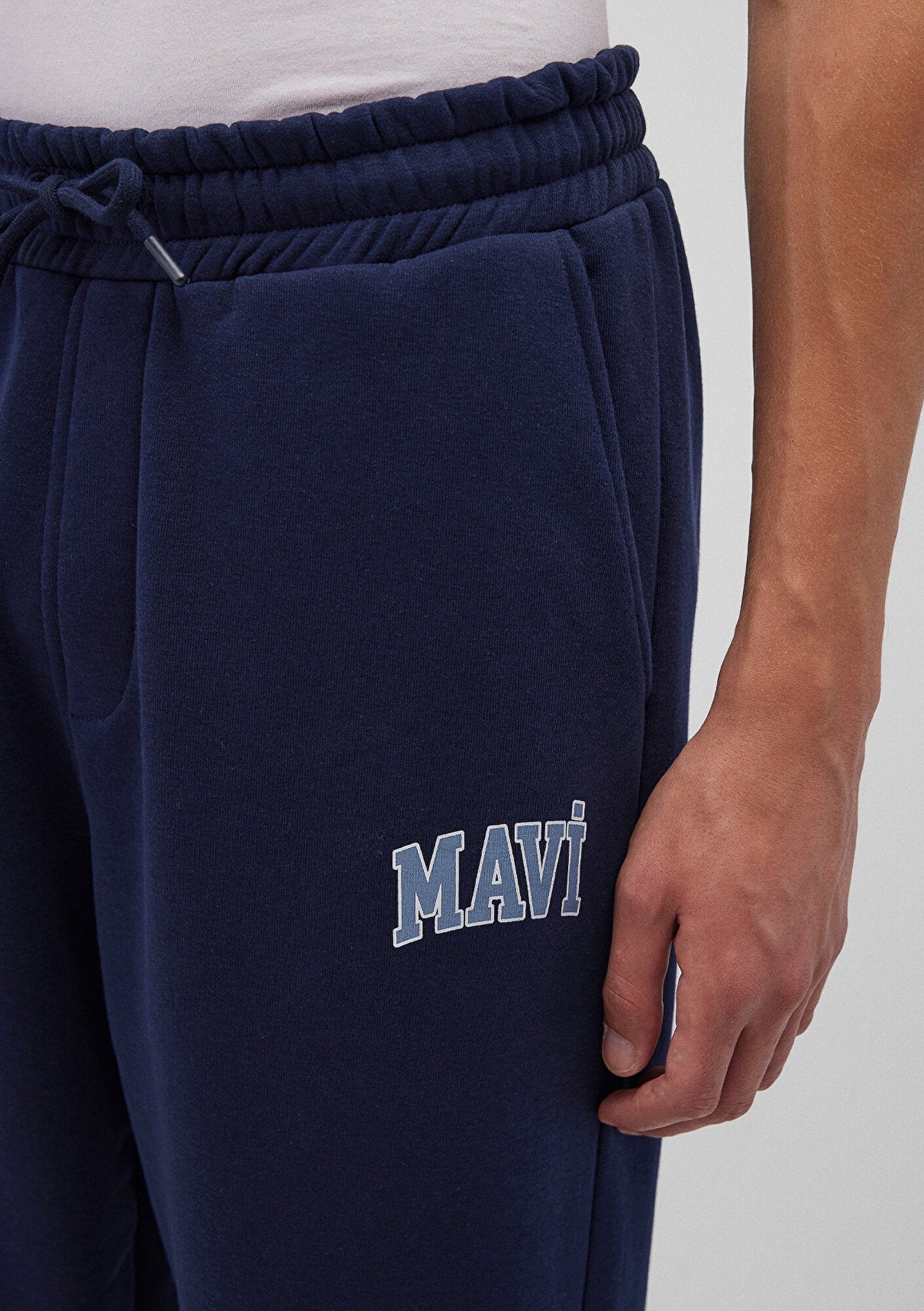 Mavi Logo Printed Navy Sweatpants
