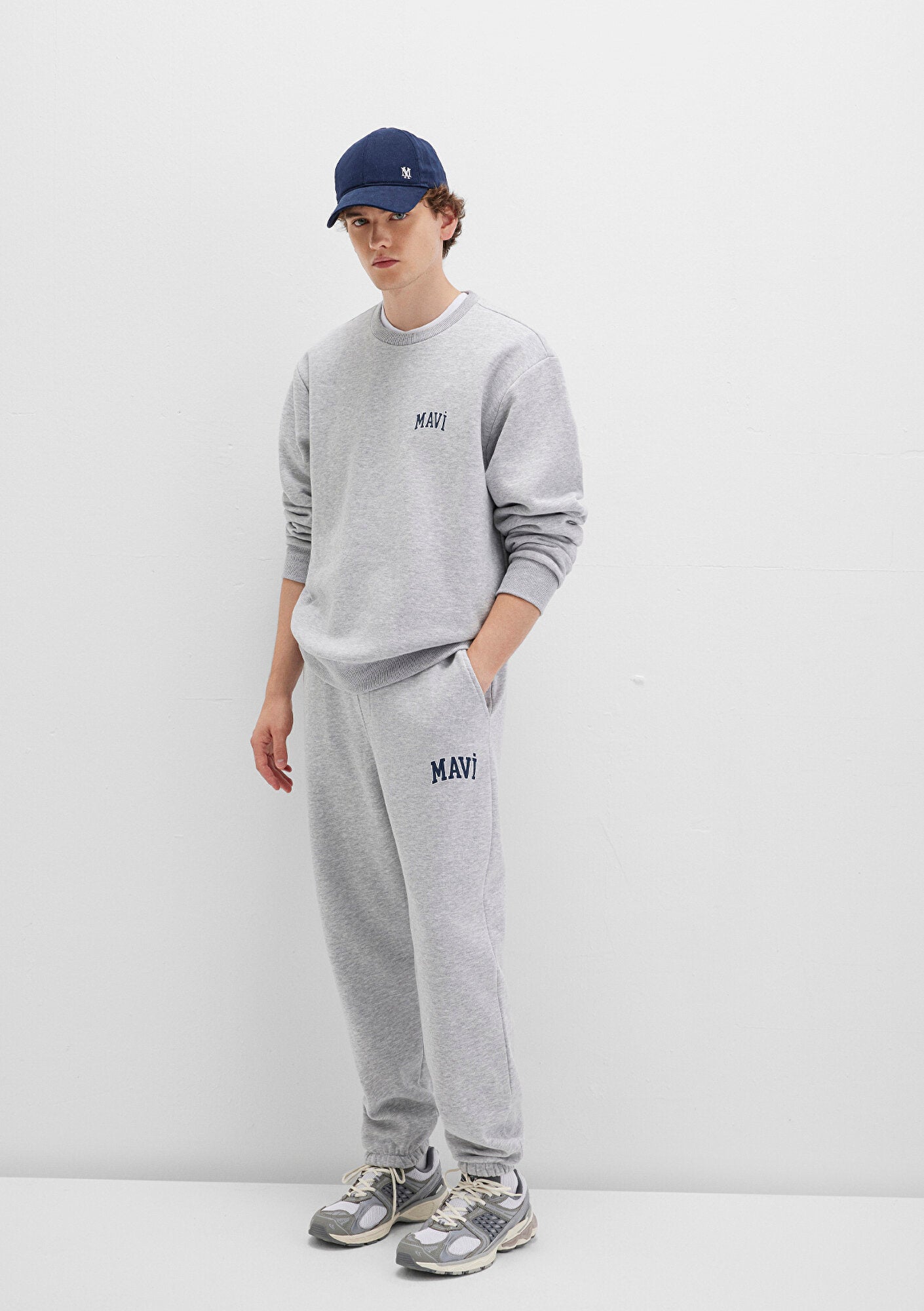 Mavi Logo Printed Grey Sweatpants
