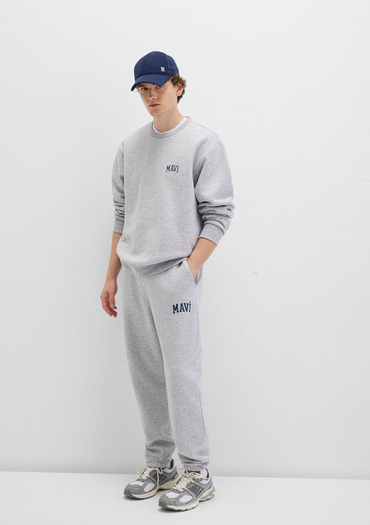 Mavi Logo Printed Grey Sweatpants