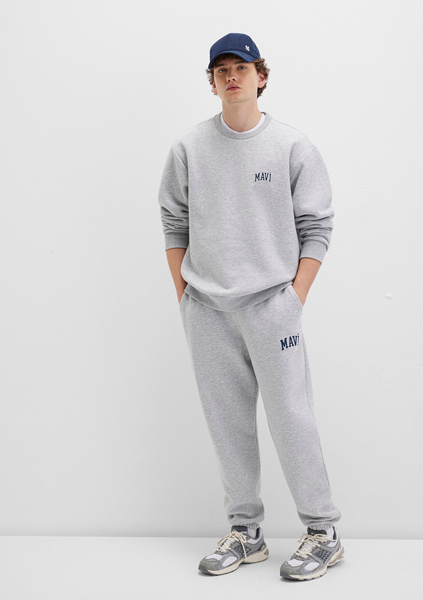 Mavi Logo Printed Grey Sweatpants