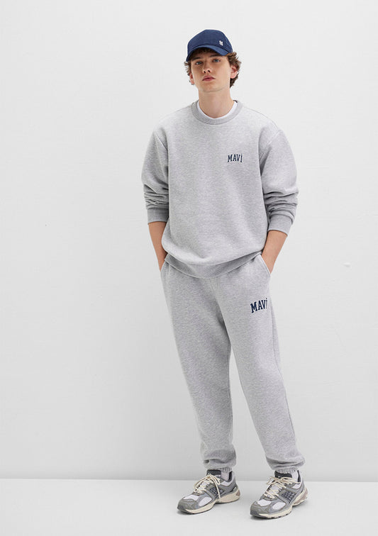 Mavi Logo Printed Grey Sweatpants