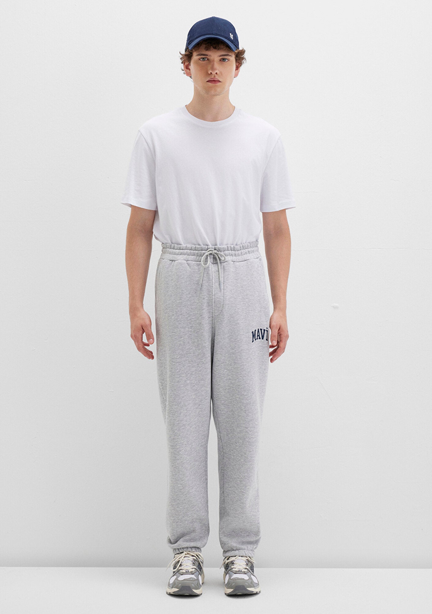 Mavi Logo Printed Grey Sweatpants