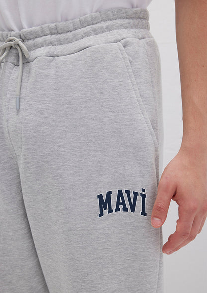 Mavi Logo Printed Grey Sweatpants