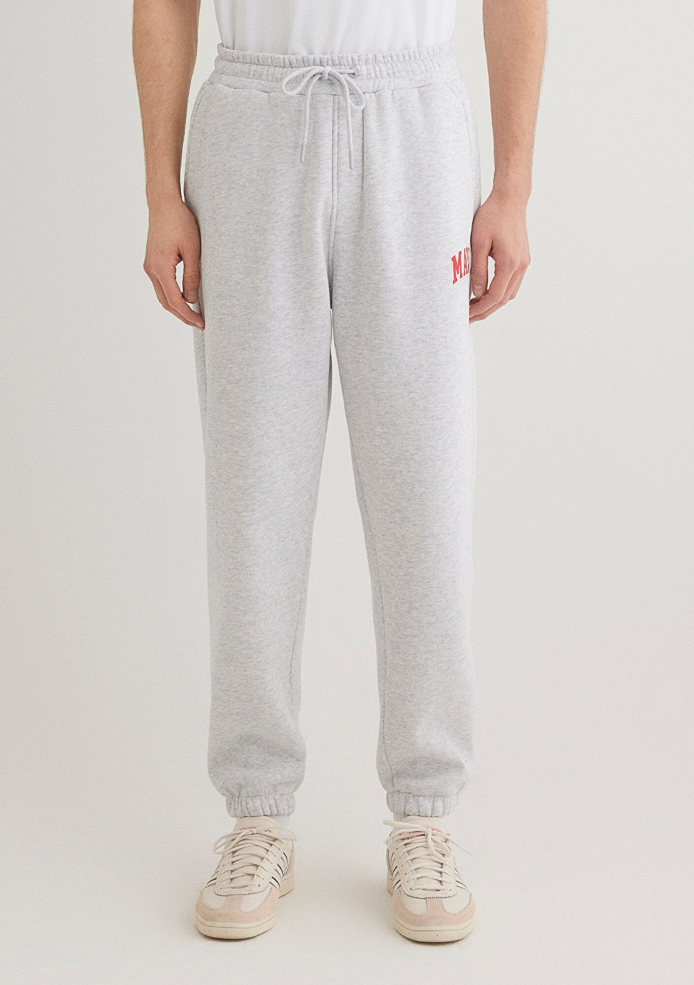 Mavi Logo Printed Grey Sweatpants