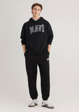 Mavi Logo Printed Black Sweatpants