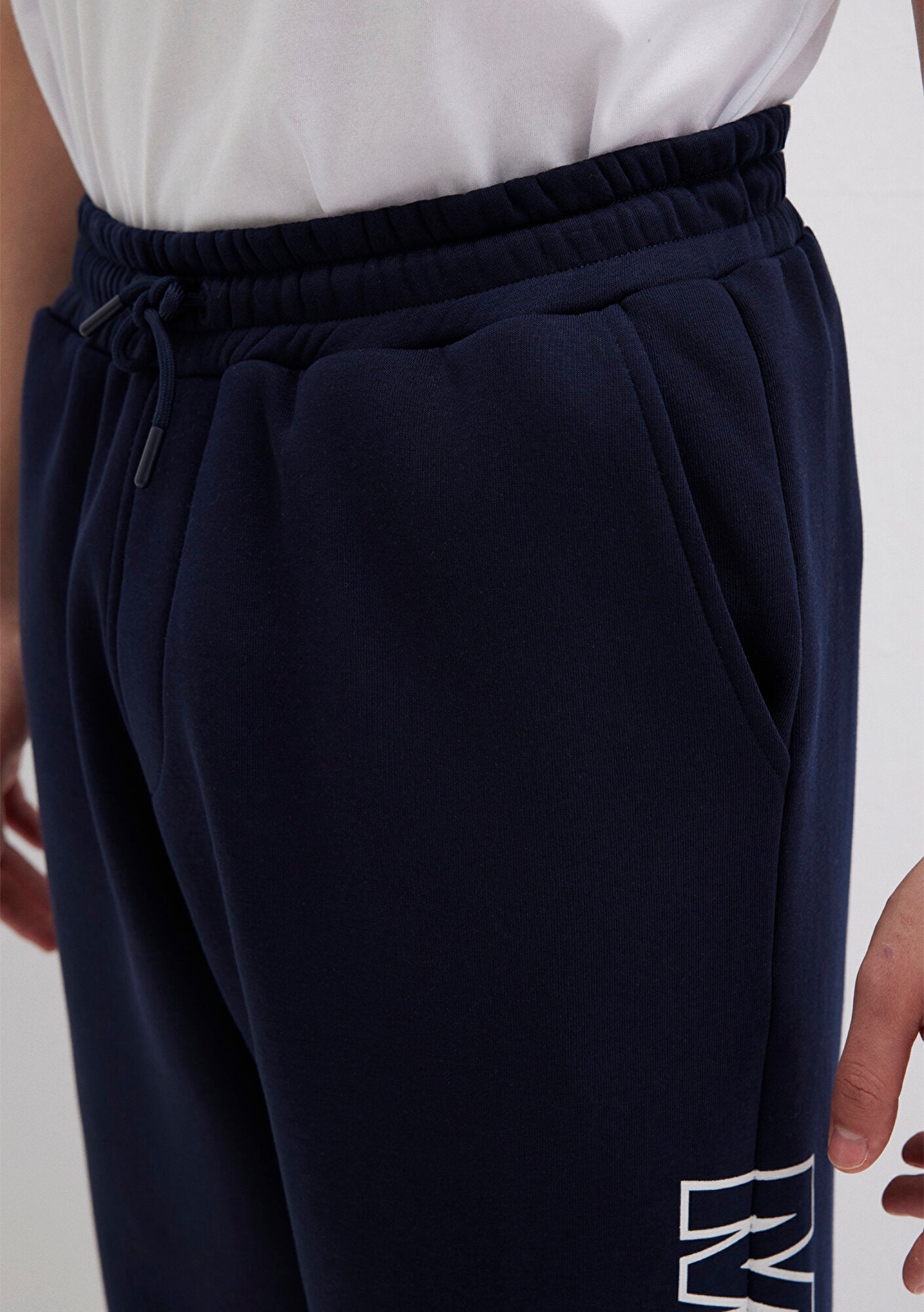 Mavi Logo Printed Navy Sweatpants