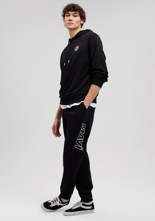 Mavi Logo Printed Black Sweatpants