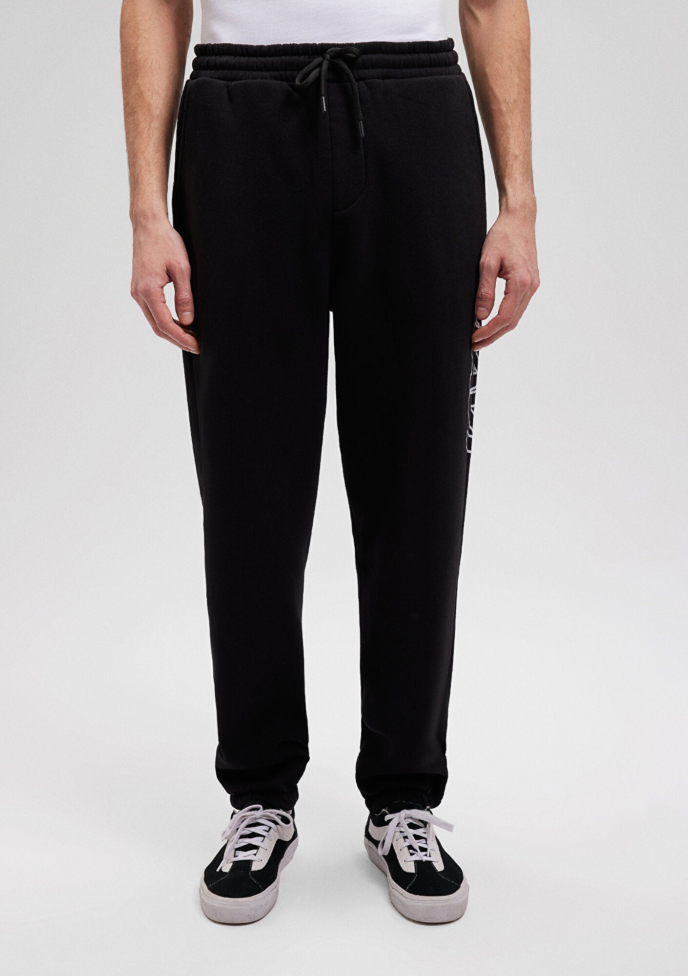 Mavi Logo Printed Black Sweatpants