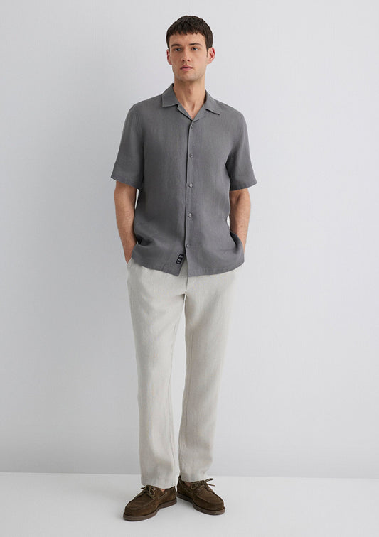 Gray Linen Pants
