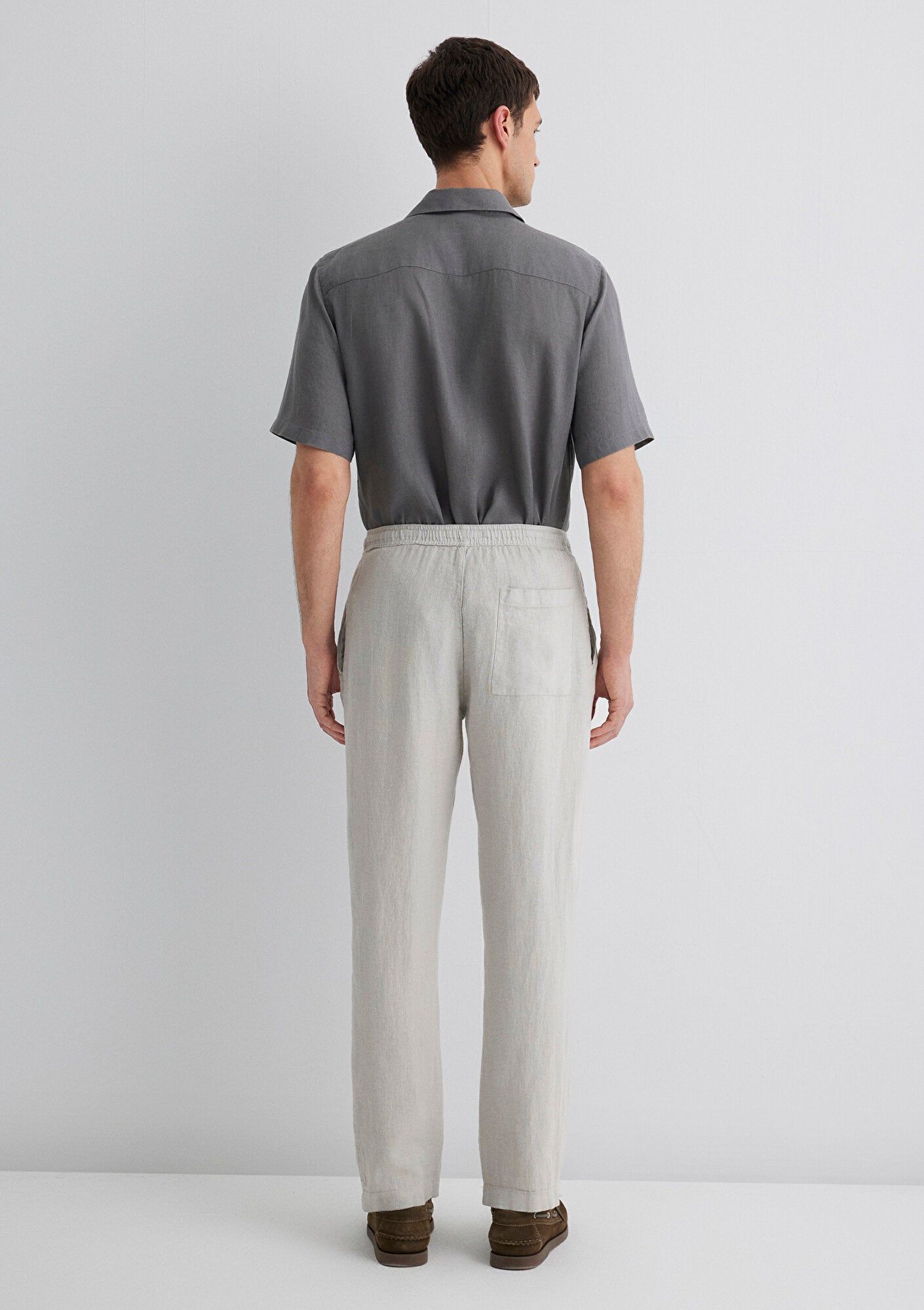 Gray Linen Pants