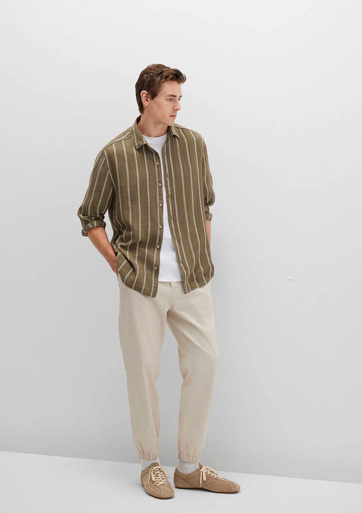 Beige Trousers