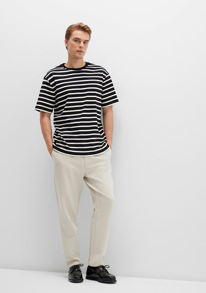 Beige Jersey Trousers