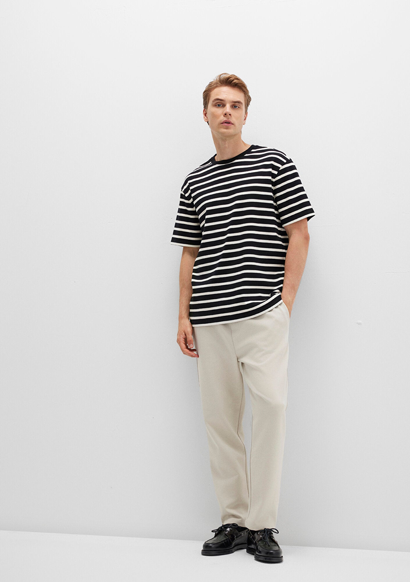Beige Jersey Trousers