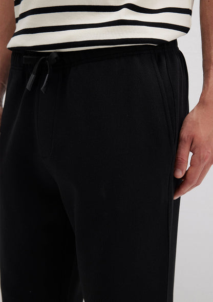Black Jersey Trousers