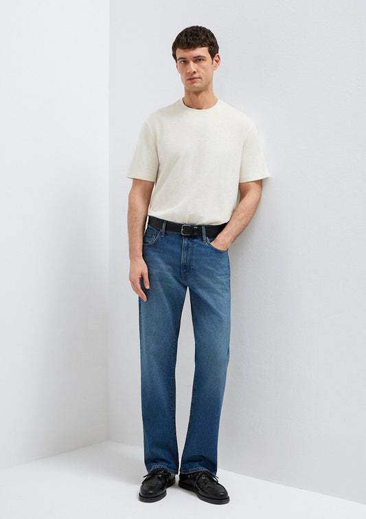 Marlon Dusty Indigo Classic Denim Jean Pants