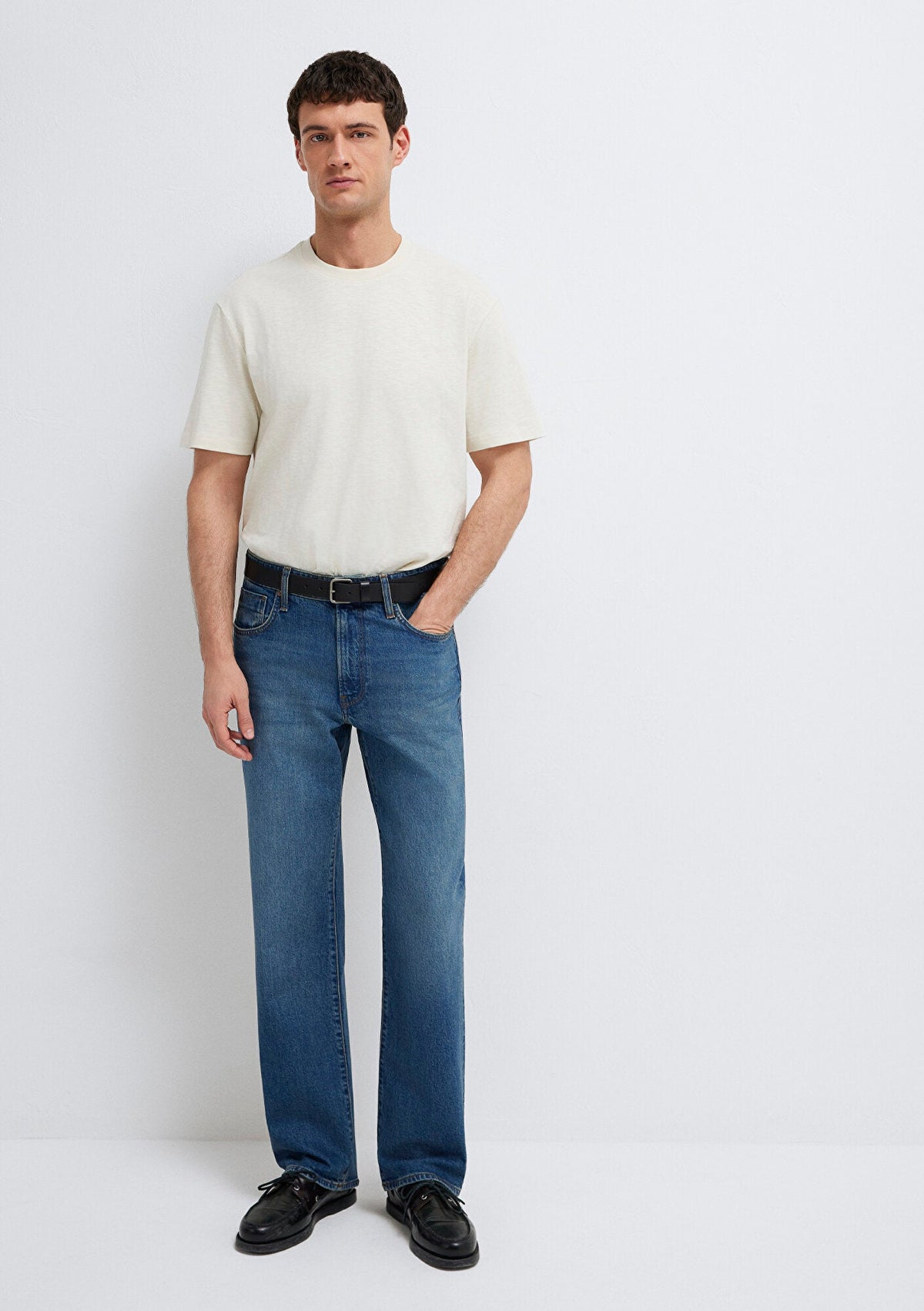 Marlon Dusty Indigo Classic Denim Jean Pants