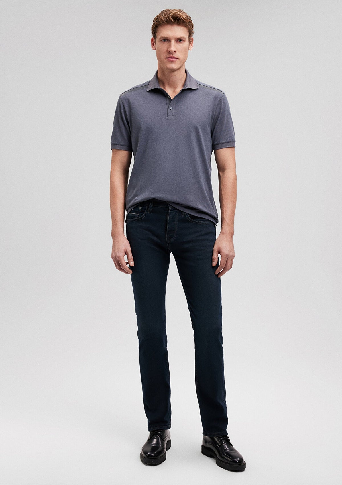 Pierre Deep Shaded Mavi Black Jean Pants